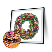 Load image into Gallery viewer, Diamond Painting - Partial Special Shaped - christmas wreath (30*30CM)