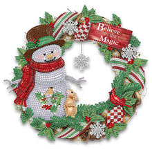 Load image into Gallery viewer, Diamond Painting - Partial Special Shaped - christmas wreath (30*30CM)