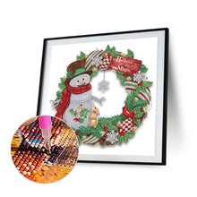 Load image into Gallery viewer, Diamond Painting - Partial Special Shaped - christmas wreath (30*30CM)