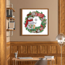 Load image into Gallery viewer, Diamond Painting - Partial Special Shaped - christmas wreath (30*30CM)