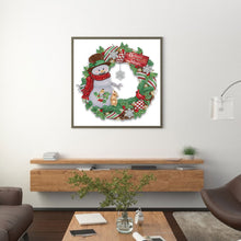 Load image into Gallery viewer, Diamond Painting - Partial Special Shaped - christmas wreath (30*30CM)
