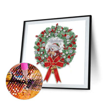 Load image into Gallery viewer, Diamond Painting - Partial Special Shaped - christmas wreath (30*30CM)