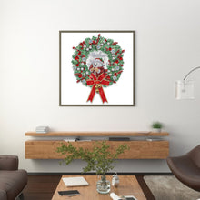 Load image into Gallery viewer, Diamond Painting - Partial Special Shaped - christmas wreath (30*30CM)