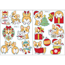 Load image into Gallery viewer, 2pcs Beautiful Sticker Decoration Manual Autohesion Greeting Card (BT042)