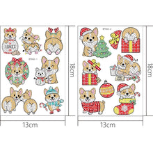 Load image into Gallery viewer, 2pcs Beautiful Sticker Decoration Manual Autohesion Greeting Card (BT042)