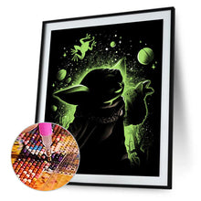 Load image into Gallery viewer, Diamond Painting - Full Round - Yoda silhouette (30*40CM)