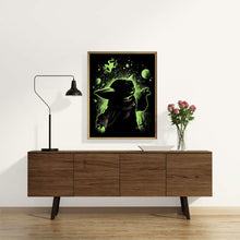 Load image into Gallery viewer, Diamond Painting - Full Round - Yoda silhouette (30*40CM)
