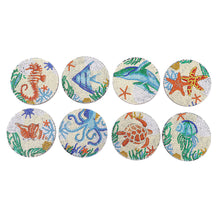 Load image into Gallery viewer, DIY Diamond Painting Coaster Non-slip 5/6/8pcs Cup Cushion Wooden Set Home Decor