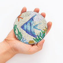 Load image into Gallery viewer, DIY Diamond Painting Coaster Non-slip 5/6/8pcs Cup Cushion Wooden Set Home Decor
