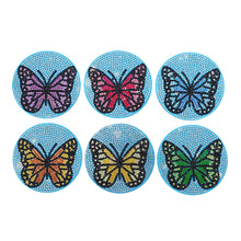 Load image into Gallery viewer, DIY Diamond Painting Coaster Non-slip 5/6/8pcs Cup Cushion Wooden Set Home Decor