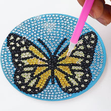 Load image into Gallery viewer, DIY Diamond Painting Coaster Non-slip 5/6/8pcs Cup Cushion Wooden Set Home Decor