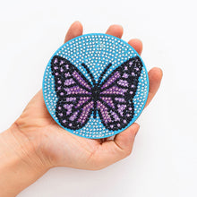 Load image into Gallery viewer, DIY Diamond Painting Coaster Non-slip 5/6/8pcs Cup Cushion Wooden Set Home Decor