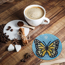 Load image into Gallery viewer, DIY Diamond Painting Coaster Non-slip 5/6/8pcs Cup Cushion Wooden Set Home Decor