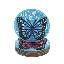 Load image into Gallery viewer, DIY Diamond Painting Coaster Non-slip 5/6/8pcs Cup Cushion Wooden Set Home Decor
