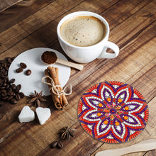 Load image into Gallery viewer, DIY Diamond Painting Coaster Non-slip 5/6/8pcs Cup Cushion Wooden Set Home Decor