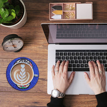 Load image into Gallery viewer, DIY Diamond Painting Coaster 6pcs/set Round Cup Cushion Home Decor (AA1120)