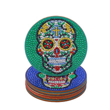 Load image into Gallery viewer, DIY Diamond Painting Coaster 6pcs/set Round Cup Cushion Home Decor (AA1120)