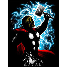 Load image into Gallery viewer, Diamond Painting - Full Round - Thor silhouette (30*40CM)