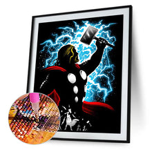 Load image into Gallery viewer, Diamond Painting - Full Round - Thor silhouette (30*40CM)