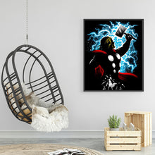 Load image into Gallery viewer, Diamond Painting - Full Round - Thor silhouette (30*40CM)