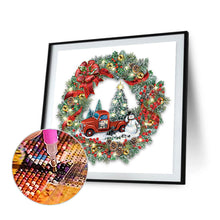 Load image into Gallery viewer, Diamond Painting - Full Round - christmas wreath (30*30CM)