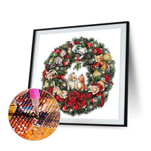 Load image into Gallery viewer, Diamond Painting - Full Round - christmas wreath (30*30CM)