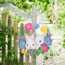Load image into Gallery viewer, 5D Diamond Painting Pendant Art DIY Easter Bunny Acrylic Hanging Crafts (YH309)
