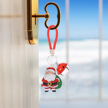 Load image into Gallery viewer, Santa Claus DIY Diamonds Painting Keychain Acrylic Crystal Art Crafts (AA1201-2)