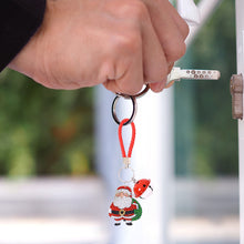 Load image into Gallery viewer, Santa Claus DIY Diamonds Painting Keychain Acrylic Crystal Art Crafts (AA1201-2)