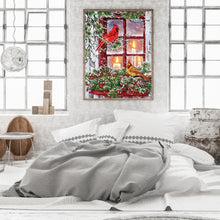 Load image into Gallery viewer, Diamond Painting - Full Round - Christmas window bird (30*40CM)