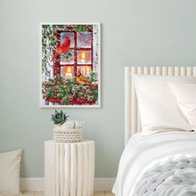 Load image into Gallery viewer, Diamond Painting - Full Round - Christmas window bird (30*40CM)