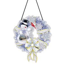 Load image into Gallery viewer, 25cm DIY Christmas Wreath Art Acylic Crystal Rhinestone Hanging Crafts (HH067)