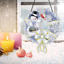 Load image into Gallery viewer, 25cm DIY Christmas Wreath Art Acylic Crystal Rhinestone Hanging Crafts (HH067)