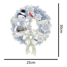 Load image into Gallery viewer, 25cm DIY Christmas Wreath Art Acylic Crystal Rhinestone Hanging Crafts (HH067)