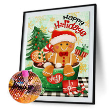 Load image into Gallery viewer, Diamond Painting - Full Round - christmas gingerbread man (30*40CM)