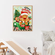 Load image into Gallery viewer, Diamond Painting - Full Round - christmas gingerbread man (30*40CM)