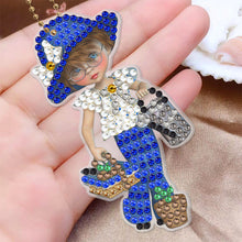 Load image into Gallery viewer, 6pcs/set Diamond Painting Keychains Acrylic DIY Key Chains Charm Crafts (YSK115)