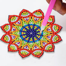 Load image into Gallery viewer, 6pcs/set Wooden Coaster Mandala Painting Coaster for Room Decoration (BD005)