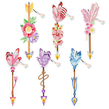 Load image into Gallery viewer, 6pcs Bookmark Student Gifts 5D DIY Feather Shape for Adults Kids (SQ203)