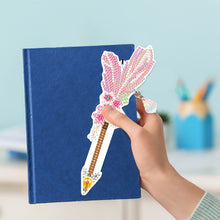 Load image into Gallery viewer, 6pcs Bookmark Student Gifts 5D DIY Feather Shape for Adults Kids (SQ203)