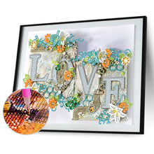 Load image into Gallery viewer, Diamond Painting - Partial Special Shaped - love (40*30CM)