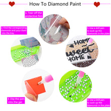 Load image into Gallery viewer, 8pcs DIY Coaster Diamond Painting Cup Cushion with Rack Home Decor (AA1127)
