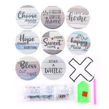 Load image into Gallery viewer, 8pcs DIY Coaster Diamond Painting Cup Cushion with Rack Home Decor (AA1127)