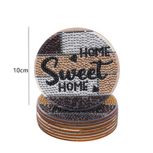 Load image into Gallery viewer, 8pcs DIY Coaster Diamond Painting Cup Cushion with Rack Home Decor (AA1127)