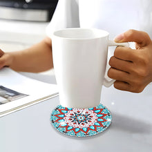 Load image into Gallery viewer, 10pcs DIY Coaster Diamond Painting Cup Cushion with Rack Home Decor (AA1131)