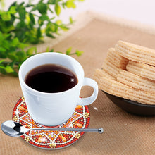 Load image into Gallery viewer, 10pcs DIY Coaster Diamond Painting Cup Cushion with Rack Home Decor (AA1131)