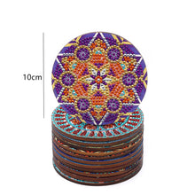 Load image into Gallery viewer, 12pcs DIY Coaster Diamond Painting Cup Cushion with Rack Home Decor (AA1132)