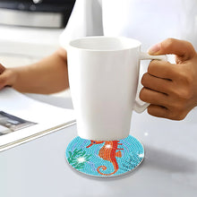 Load image into Gallery viewer, 8pcs DIY Coaster Diamond Painting Cup Cushion with Rack Home Decor (AA1136)