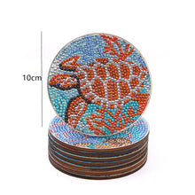 Load image into Gallery viewer, 8pcs DIY Coaster Diamond Painting Cup Cushion with Rack Home Decor (AA1136)