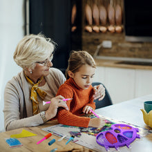 Load image into Gallery viewer, Large Bead Sorting Trays Plastic 5 Section Palm Bead Trays Kits (Purple)